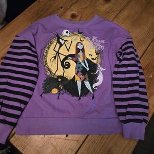 Disney Purple Nightmare Before Christmas Sweatshirt